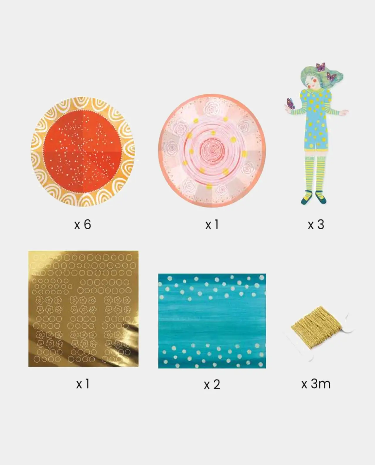 Papel Creativo Vestidos -Djeco - Imagen 2